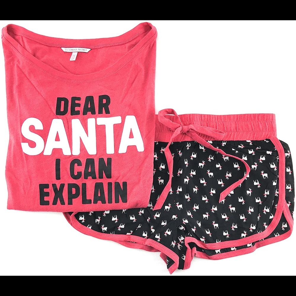 Dear Santa I can explain Tee and reindeer shorts